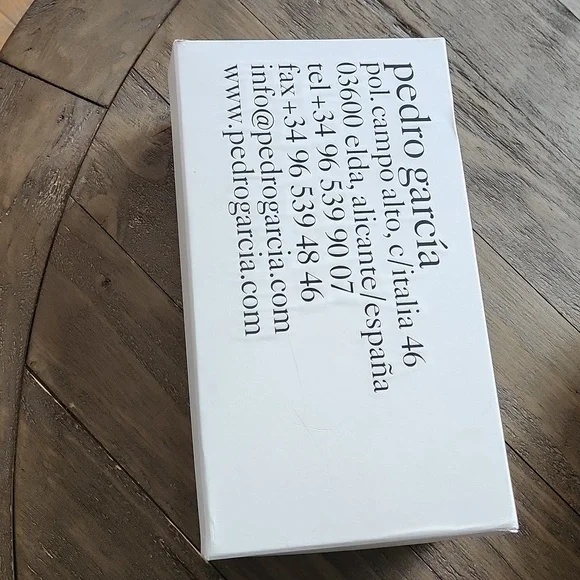 Pedro Garcia Women's Black Pebbled Leather Willy-ts Heels 38 1/2 - Picture 6 of 8